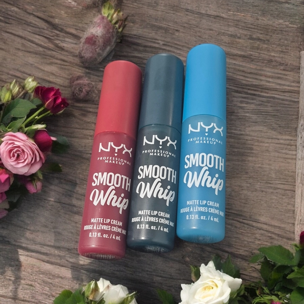 NYX Smooth Whip Matte Lip Cream Bundle – 3 Shades – New & Authentic